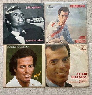 Lote 16 Singles de Julio Iglesias