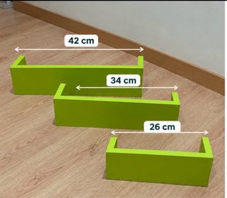 3 Estanterías Verdes