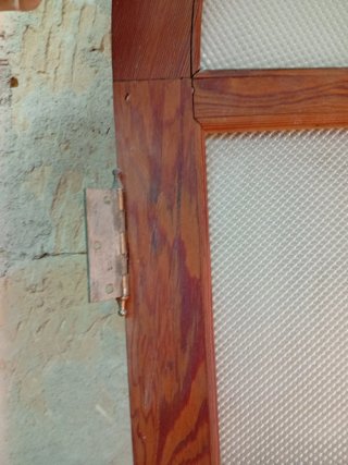 Cristalera Antigua de Madera 83x212 cm