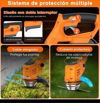 Cortacésped Eléctrico con Batería 21V
