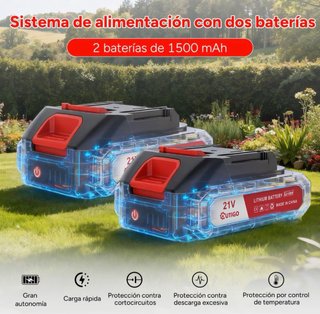 Cortacésped Eléctrico 21V con Batería