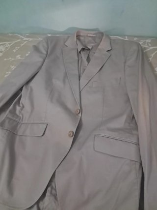Traje de chaqueta gris hombre