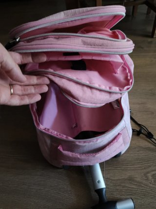 Mochila con ruedas para patinaje/colegio
