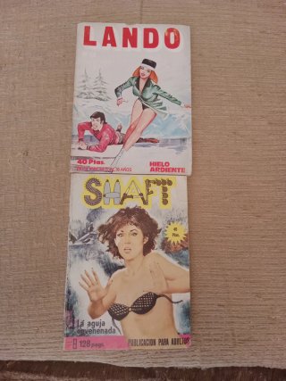 Lote de 2 comics adultos-Shaft y Lando
