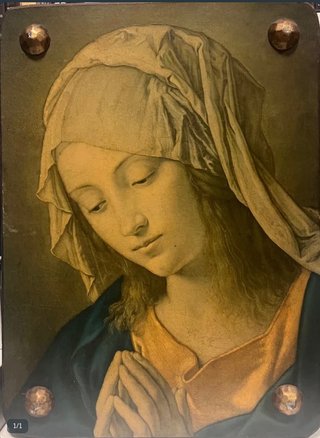 Cuadro de la Virgen en Oración