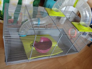 Jaula para Hámster con Tubos y Accesorios
