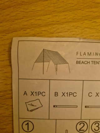 Sombrilla de playa Flamingueo rayas multiposición