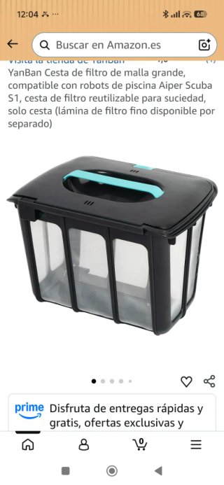 Cesta filtro robot piscina  para Scuba S1