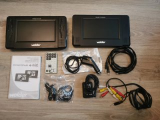 2 Pantallas DVD Wolder 7"  CONCORDE + DOX