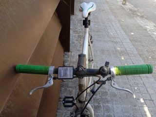 Bicicleta de Carretera y Ciudad Blanca y Verde