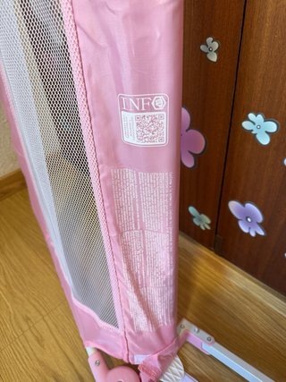 Barrera Cama Asalvo 150cm Rosa Abatible
