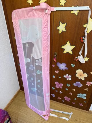 Barrera Cama Asalvo 150cm Rosa Abatible