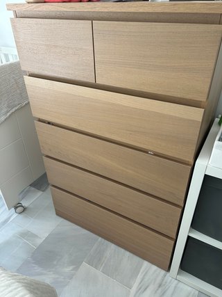 2 Cómodas Malm Ikea Madera