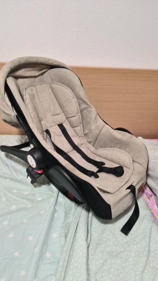 Carro de Bebé kiduku Beige y Oro Rosa