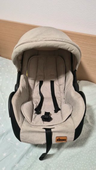 Carro de Bebé kiduku Beige y Oro Rosa