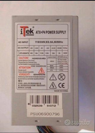 Alimentatore iTek 500W ATX