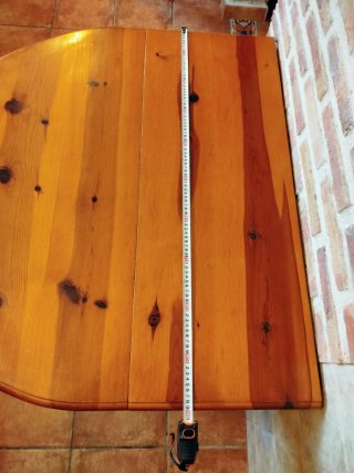 Mesa de Cocina Extensible de Madera robusta 55€