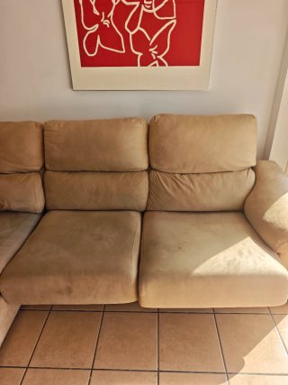 Sofá Chaiselongue 3 Plazas Beige