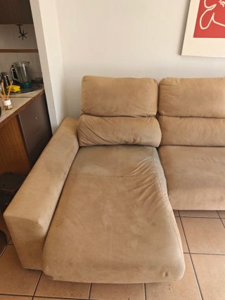Sofá Chaiselongue 3 Plazas Beige