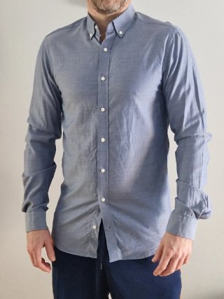 Camisa Ben Sherman Tailored Skinny Fit Azul