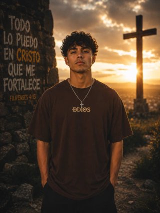 Camiseta DDios Streetwear Negra