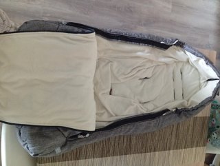 Saco de bebé STOKKE gris vaquero con cremallera