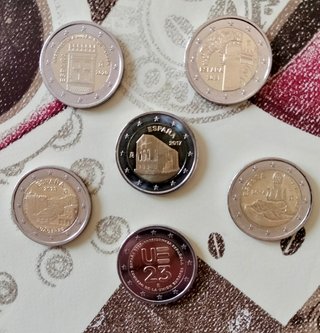 Lote 6 monedas España