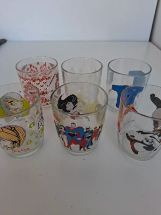 6 Bicchieri da collezione Nutella Ferrero