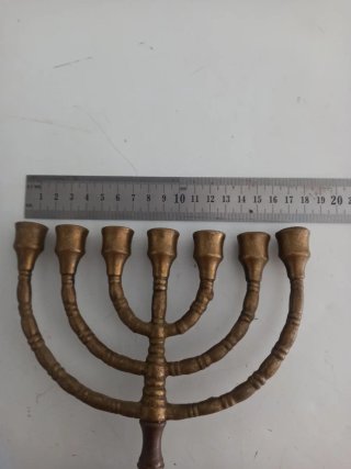Candelabro Menorá de Metal