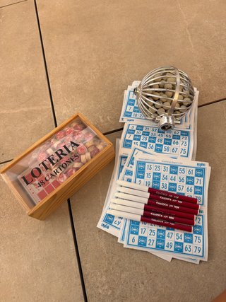 2 Juegos de Bingo con Bombo y Cartones