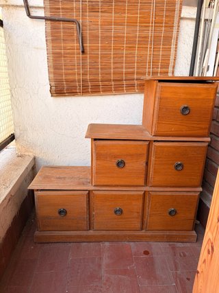 Mueble Escalera Castellano Madera