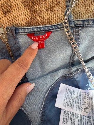 Guess Top Vaquero con Cadena