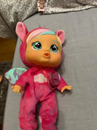 Muñeca Bebé Llorón Rosa con Alas