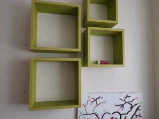 Set Estanterías Cubo Verdes