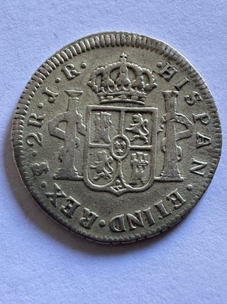 Moneda Antigua Carlos III 2 Reales