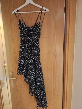 Vestido Zara viral lunares nuevo a etiqueta