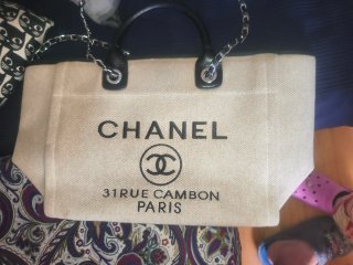 Bolso Chanel Beige y Negro