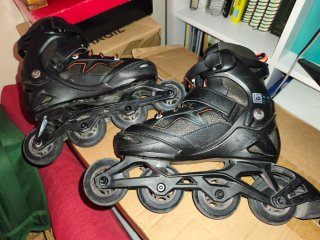 Patines en línea 4 ruedas negros
