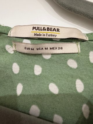Mono verde lunares Pull&Bear Talla M