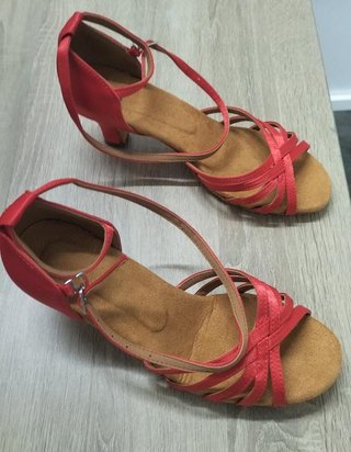 Zapatos de Baile Latino Rojos