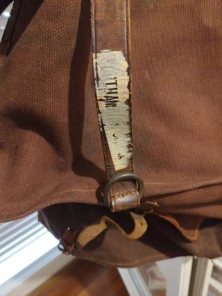 Mochila r.a Antigua tipo militar guerra mundial