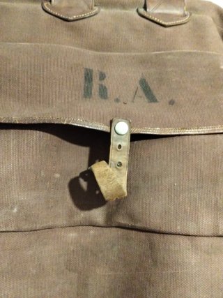 Mochila r.a Antigua tipo militar guerra mundial
