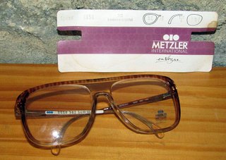 ANTIGUA MONTURA GAFAS METZLER HAVANNA-CRYSTAL
