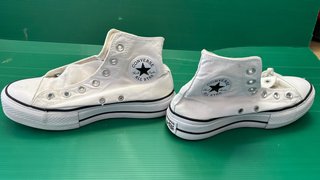 Converse All Star Mujer Blanca Suela Alta