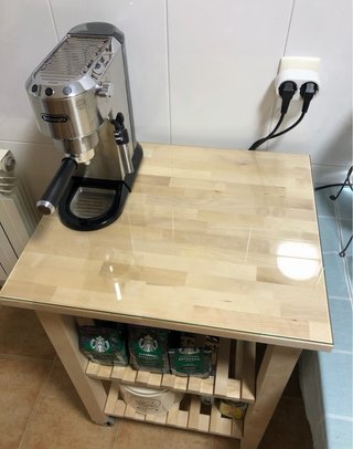 Carrito Auxiliar Cocina Madera con Ruedas