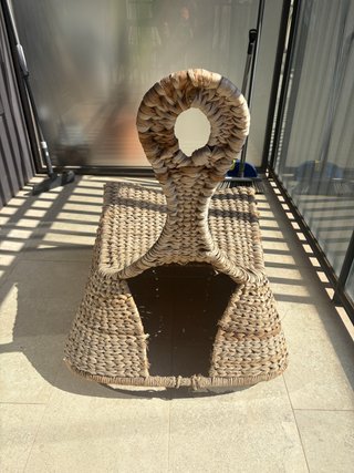 Mecedora de mimbre exterior
