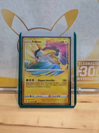 Carta Pokémon Raikou Vintage 30th Aniversario