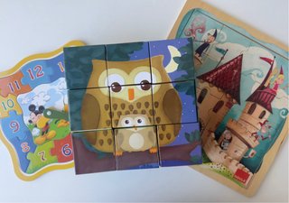 Lote 3 puzzles infantiles