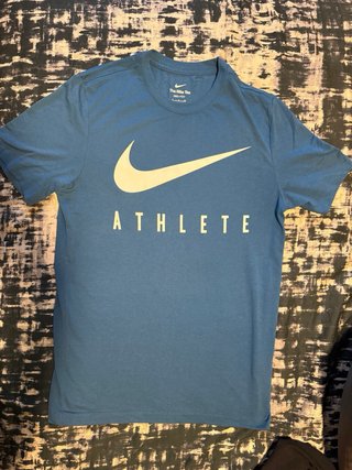Camiseta Nike Dri Fit Hombre Azul