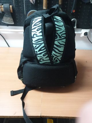 Mochila escolar Tandem cebra rosa